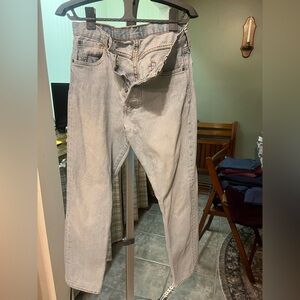 Vintage Levi's Light Wash Straight leg Jeans button fly 501 30x30